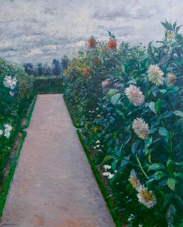 Camino de jardín – Caillebotte Gustave Caillebotte 70x85