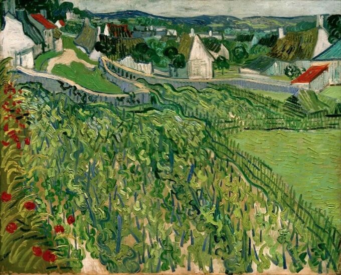 Viñedos de Auvers – Van Gogh Vincent Van Gogh 85x75