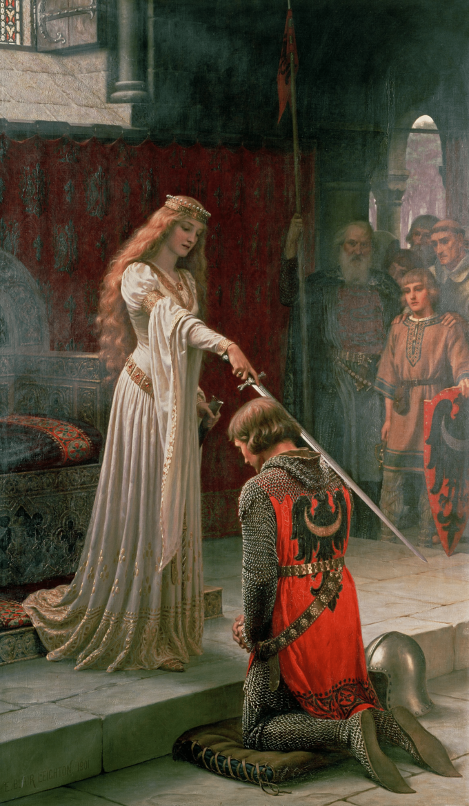 La investidura – Edmund Leighton Cuadros Populares 70x120