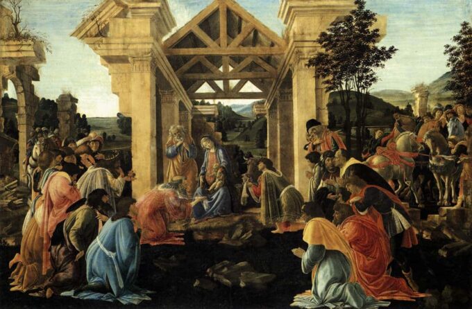 La adoración de los Magos – Sandro Botticelli Sandro Botticelli 105x70