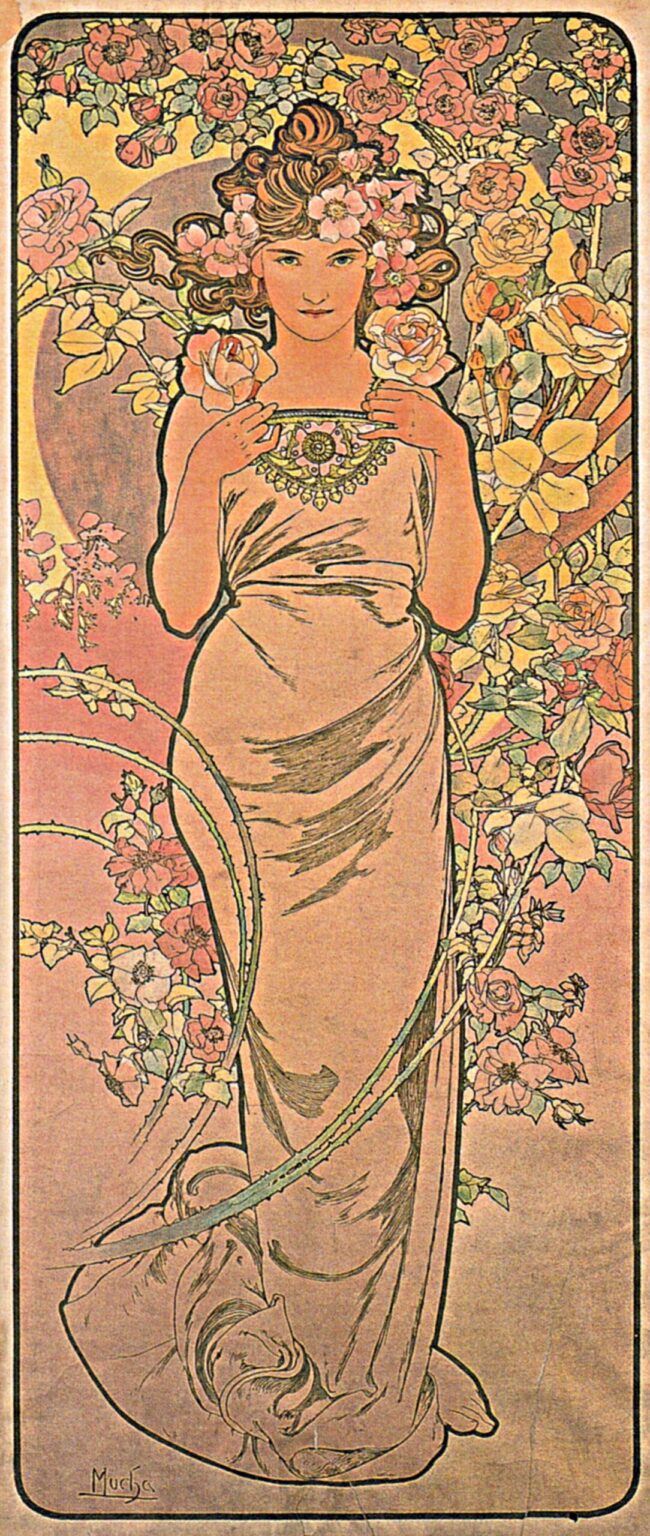 La rosa – Mucha Alfons Mucha