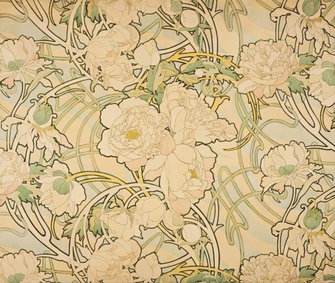 Pivoines – Mucha Alfons Mucha