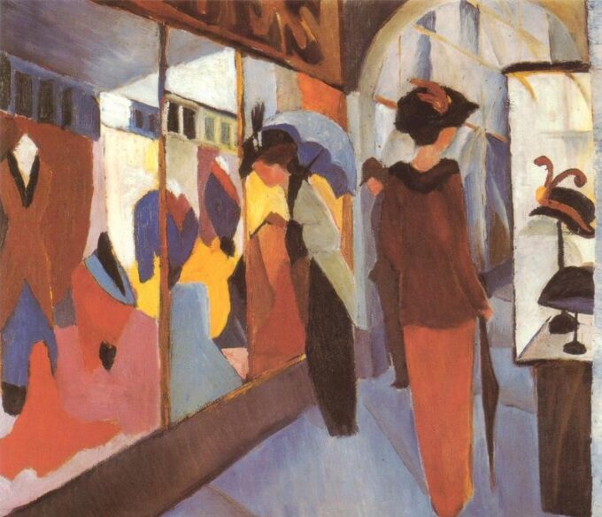 La tienda de moda – August Macke August Macke 85x75