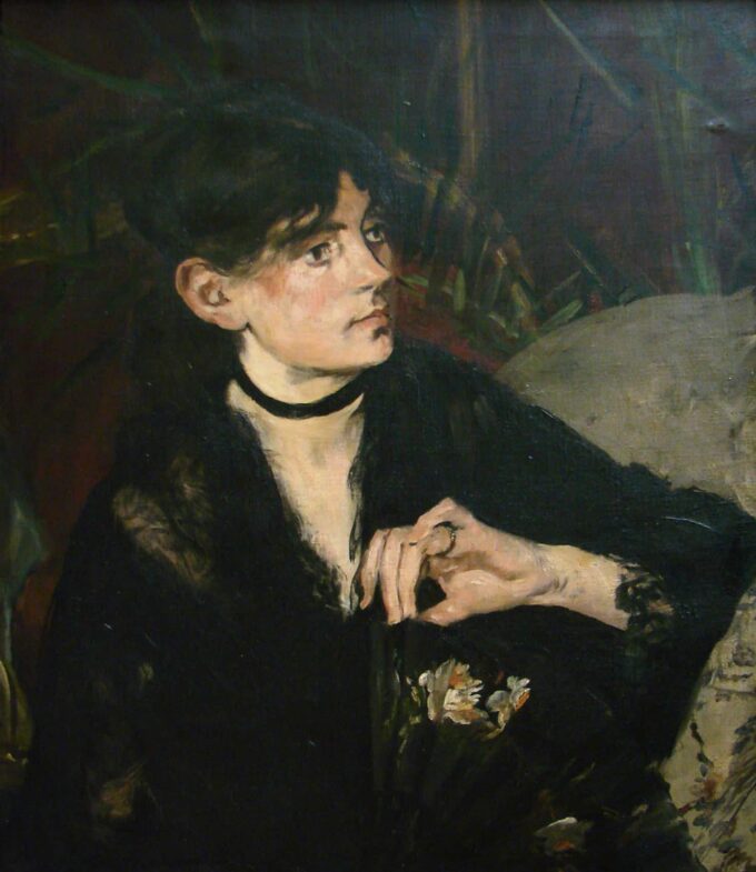 Berthe Morisot con el abanico – Edouard Manet Édouard Manet 70x85