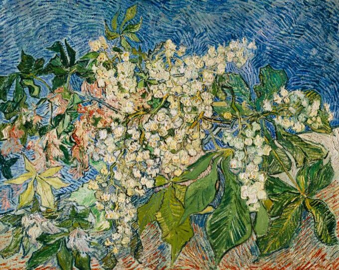 Ramas de castaños en flor – Van Gogh Vincent Van Gogh 85x75