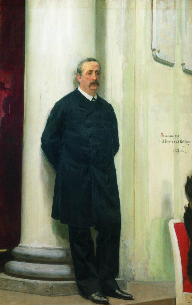 Retrato del compositor y químico Aleksander – Ilya Repin Iliá Repin