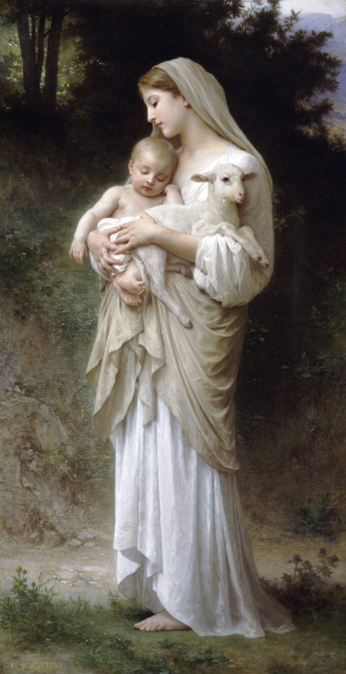 La inocencia – William Bouguereau William Bouguereau 70x140