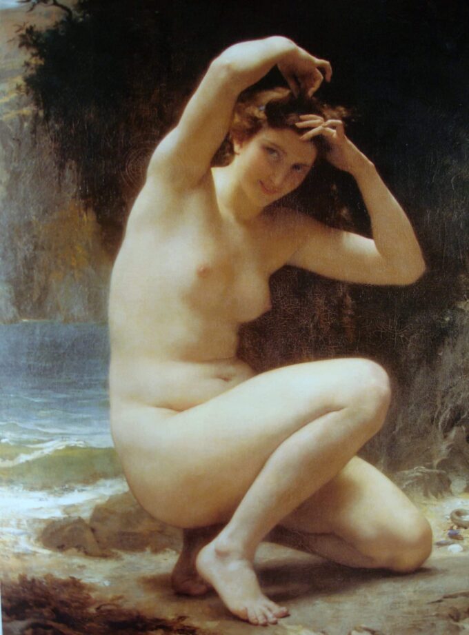 El tocador de Venus – William Bouguereau William Bouguereau 70x105