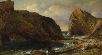 Al borde del mar, Lulworth – Jasper Francis Cropsey Jasper Francis Cropsey