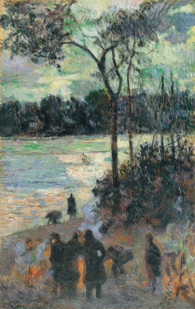 El incendio en la orilla del río – Paul Gauguin Paul Gauguin 70x105