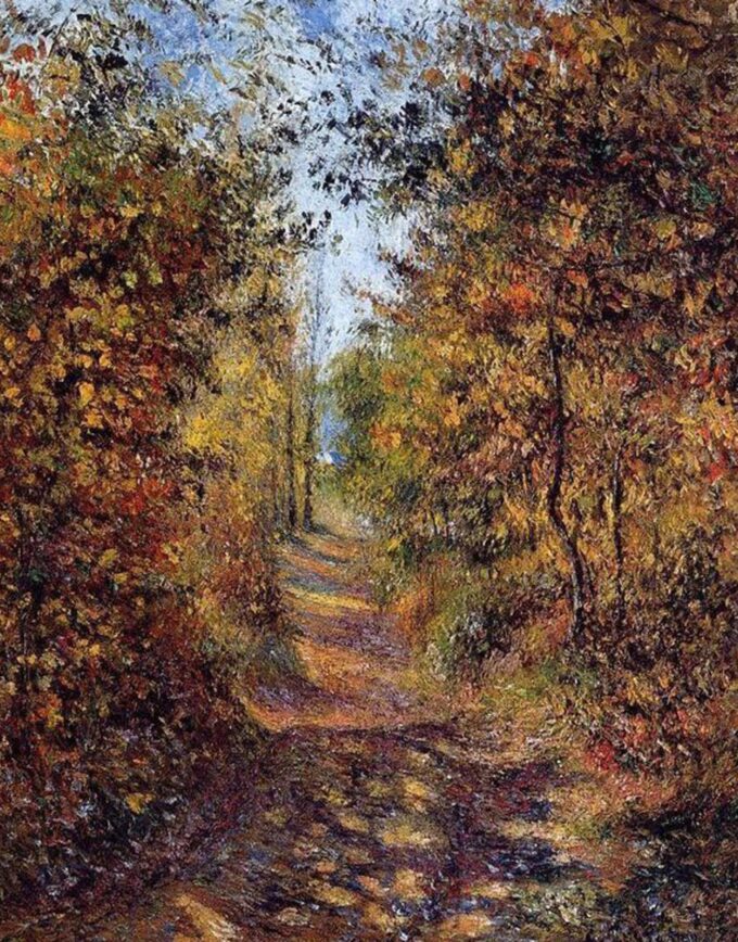 Un camino en el bosque, Pontoise – Camille Pissarro Camille Pissarro 70x85