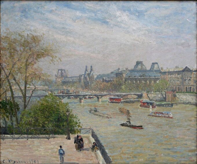 La Sena y el Louvre – Camille Pissarro Camille Pissarro 85x75