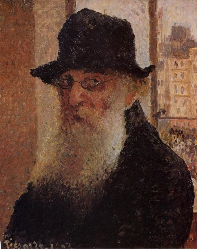 Autorretrato con sombrero – Camille Pissarro Camille Pissarro 70x85