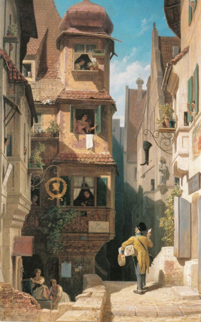 El mensajero en el Rosenthal – Carl Spitzweg Carl Spitzweg 70x105