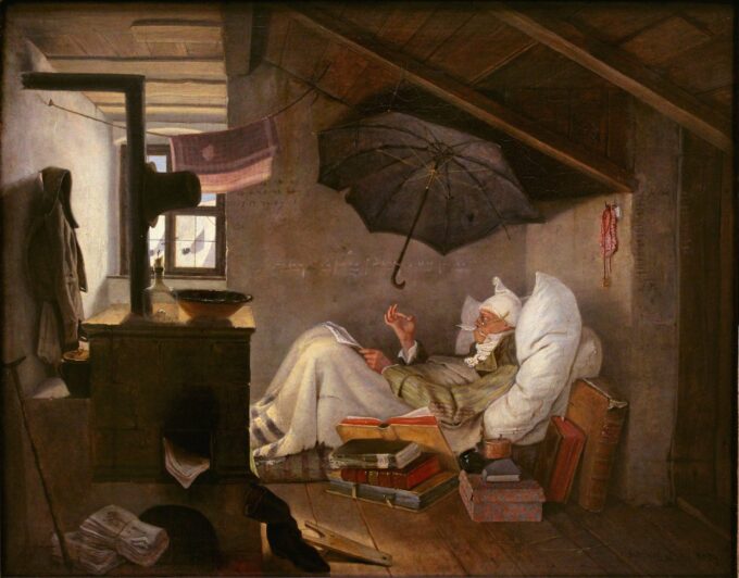 El Pobre Poeta – Carl Spitzweg Carl Spitzweg 85x75