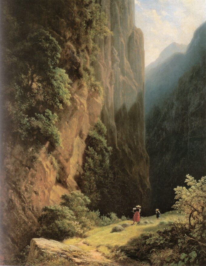 Cosechadoras en la montaña – Carl Spitzweg Carl Spitzweg 70x85