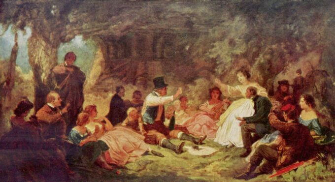 El picnic – Carl Spitzweg Carl Spitzweg 120x70