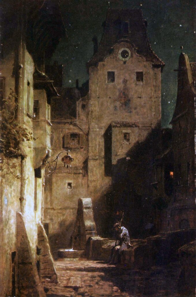 El vigilante nocturno dormido – Carl Spitzweg Carl Spitzweg 70x105