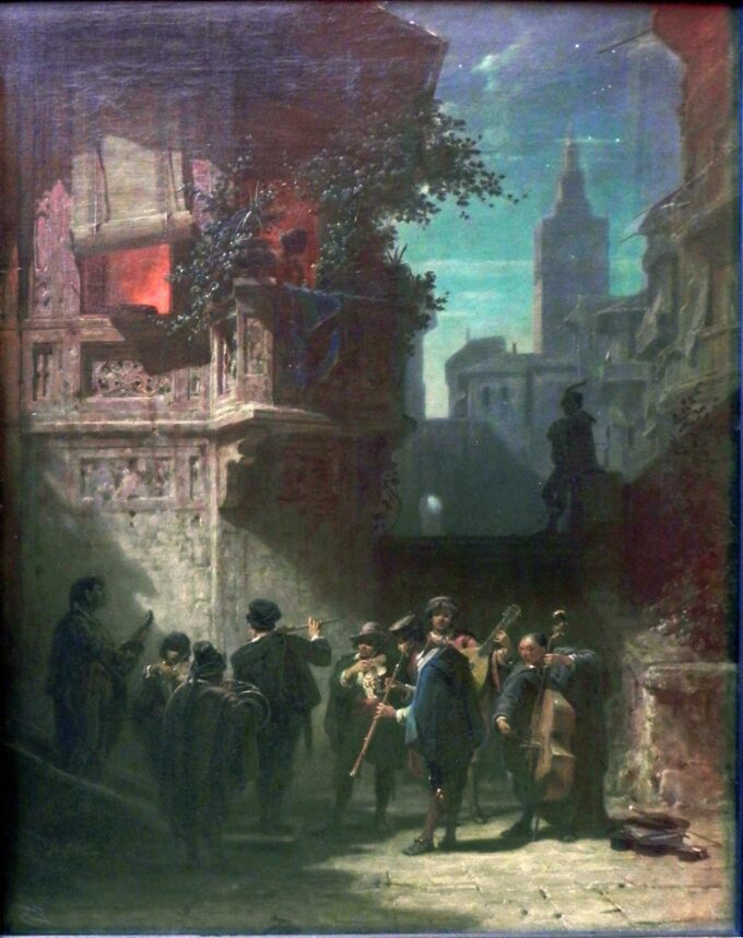 Serenata española – Carl Spitzweg Carl Spitzweg 70x85