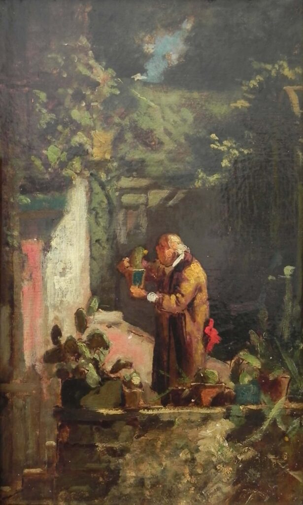 El sacerdote como amante de los cactus – Carl Spitzweg Carl Spitzweg 70x120