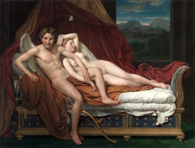 Amor y Psique – Jacques-Louis David Cuadros Populares 85x75