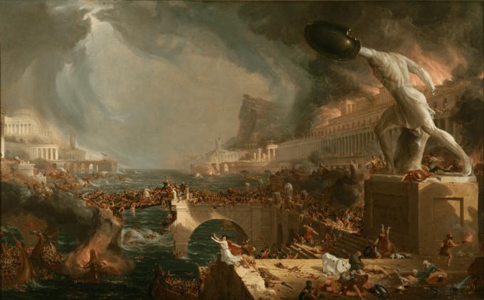 El curso del imperio: Destrucción – Thomas Cole Cuadros Populares 105x70