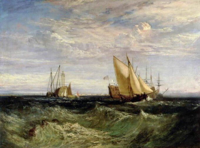 El confluente del Támesis y el Medway – William Turner William Turner 85x75