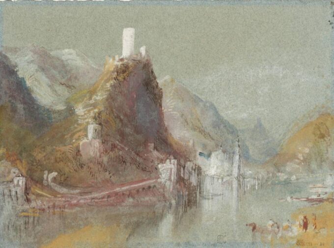 Cochem vista desde el sur – William Turner William Turner 85x75