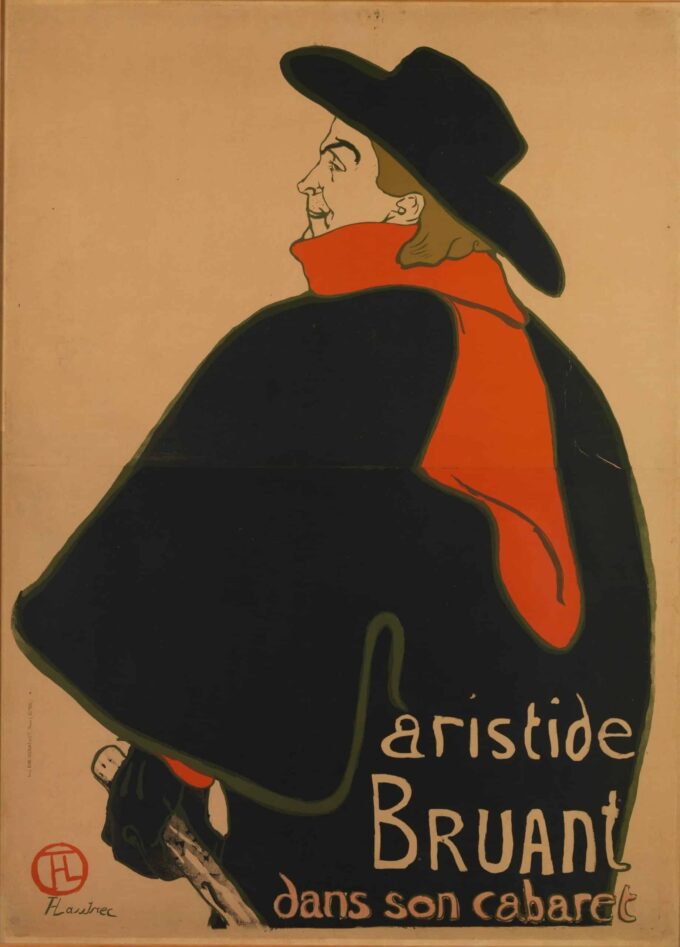 Aristide Bruant en su cabaret – Toulouse Lautrec Henri de Toulouse-Lautrec 70x105