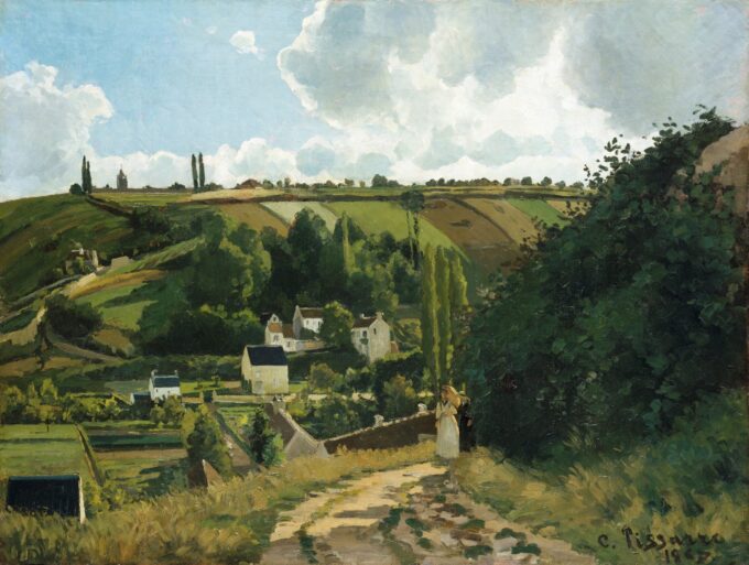 La costa del Jallais, Pontoise – Camille Pissarro Camille Pissarro 85x75