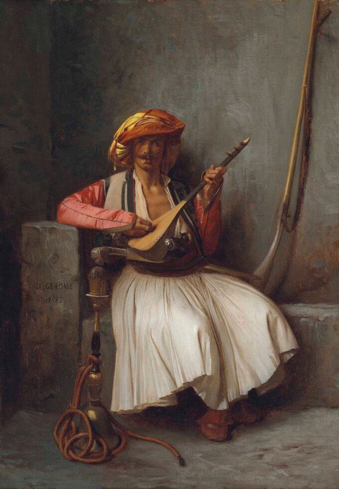 El jugador de mandolina – Jean-Léon Gérôme Jean-Léon Gérôme 70x105