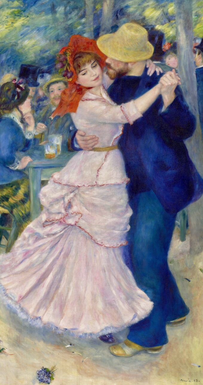 La Danza en Bougival – Pierre-Auguste Renoir Cuadros Populares 70x140