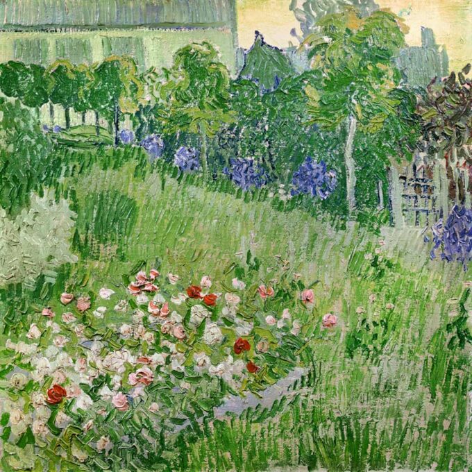 El jardín de Daubigny – Van Gogh Vincent Van Gogh 70x70