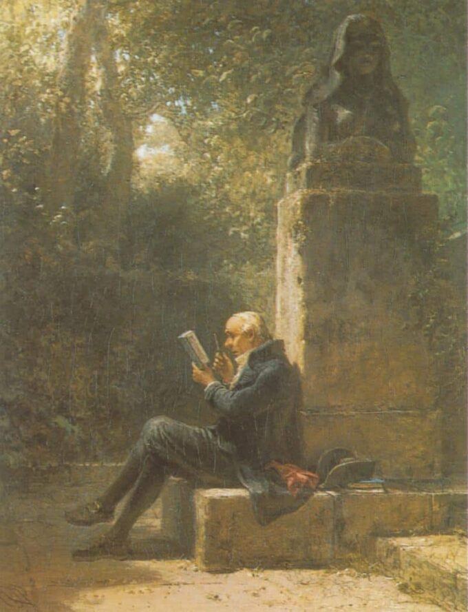 El filósofo (El lector en el parque) – Carl Spitzweg Carl Spitzweg 70x85