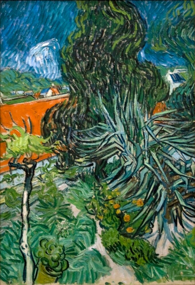 El Jardín del doctor Gachet en Auvers – Van Gogh Vincent Van Gogh 70x105