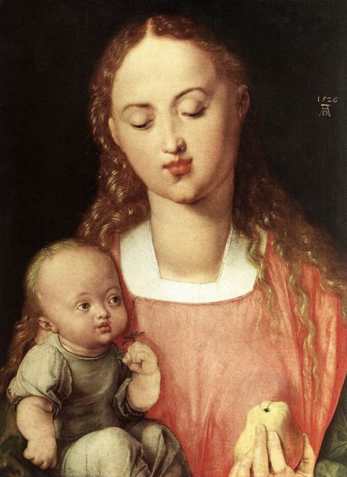 Virgen con la pera – Albrecht Dürer Albrecht Dürer 70x105