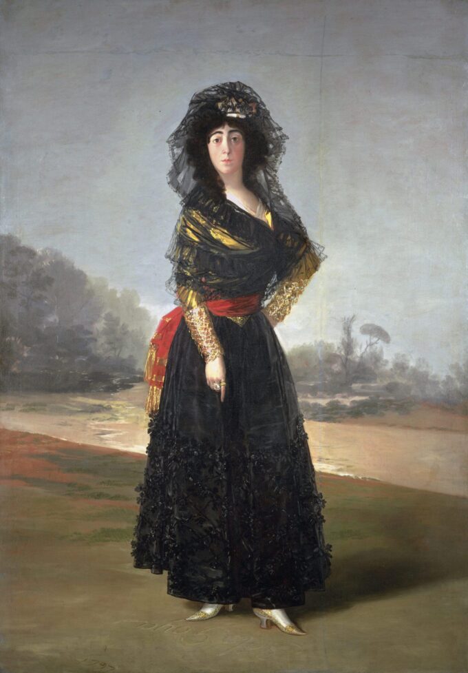 Retrato de la duquesa de Alba en negro – Francisco de Goya Francisco de Goya 70x105