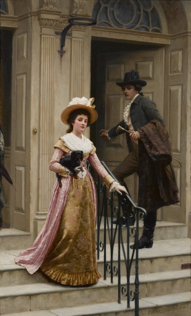 Mi vecino de al lado – Edmund Leighton Edmund Leighton