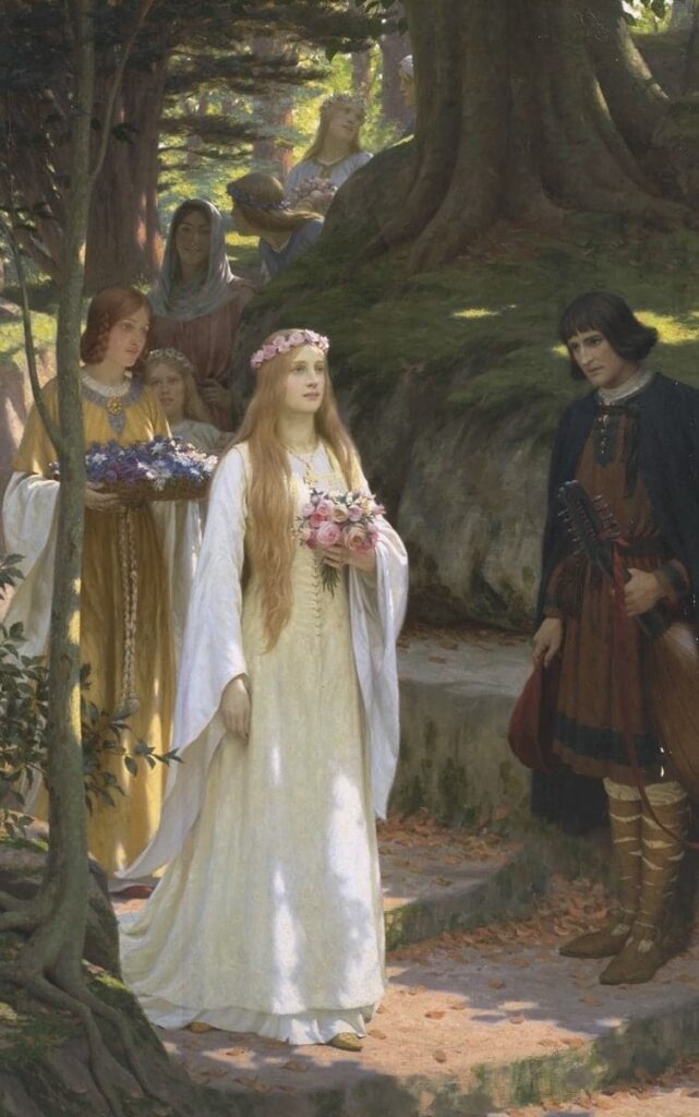 Bella dama – Edmund Leighton Edmund Leighton