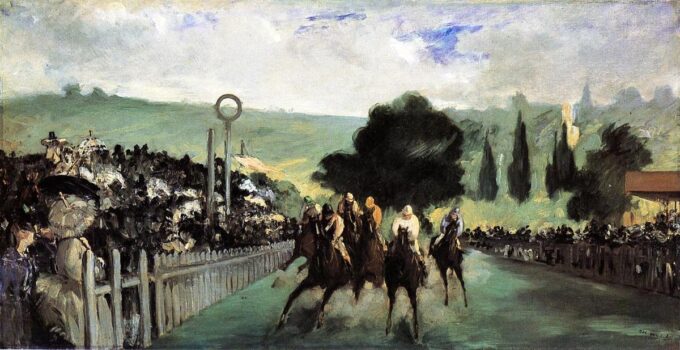 Las Carreras en Longchamp – Edouard Manet Édouard Manet 140x70