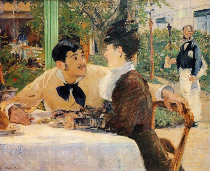 En casa del padre Lathuille – Edouard Manet Édouard Manet 85x75