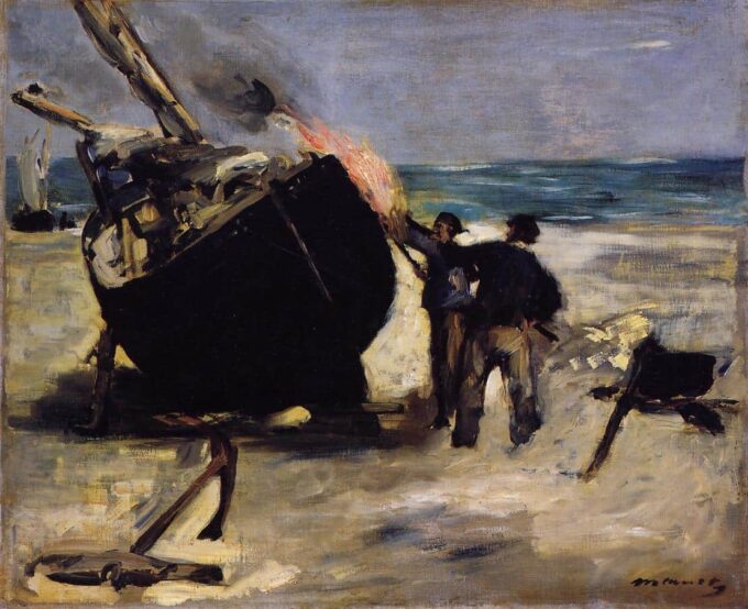 El barco alquitranado – Edouard Manet Édouard Manet 85x75