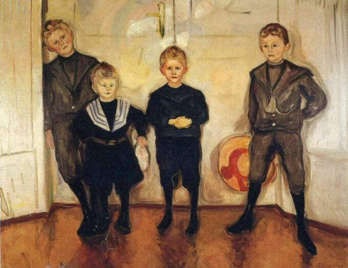 Los hijos del Dr. Linde – Edvard Munch Edvard Munch 85x75