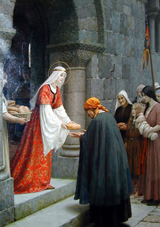 La Caridad de Santa Isabel de Hungría – Edmund Leighton Edmund Leighton