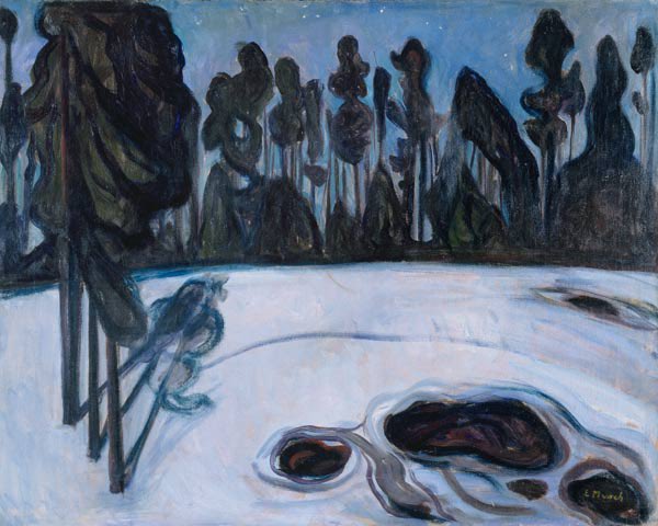 Paisaje de invierno de Edvard Munch Edvard Munch 85x75