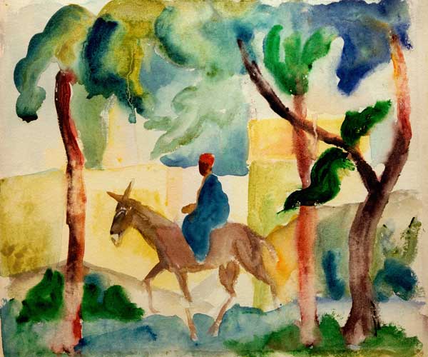 Cavalos de burro – August Macke August Macke 85x75