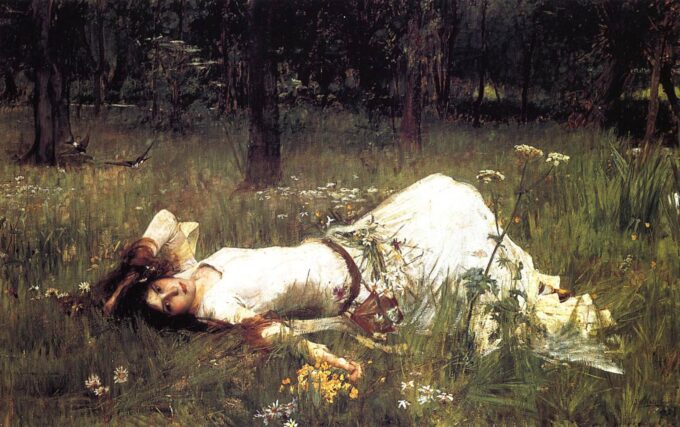 Ofelia – John William Waterhouse Cuadros Populares 105x70