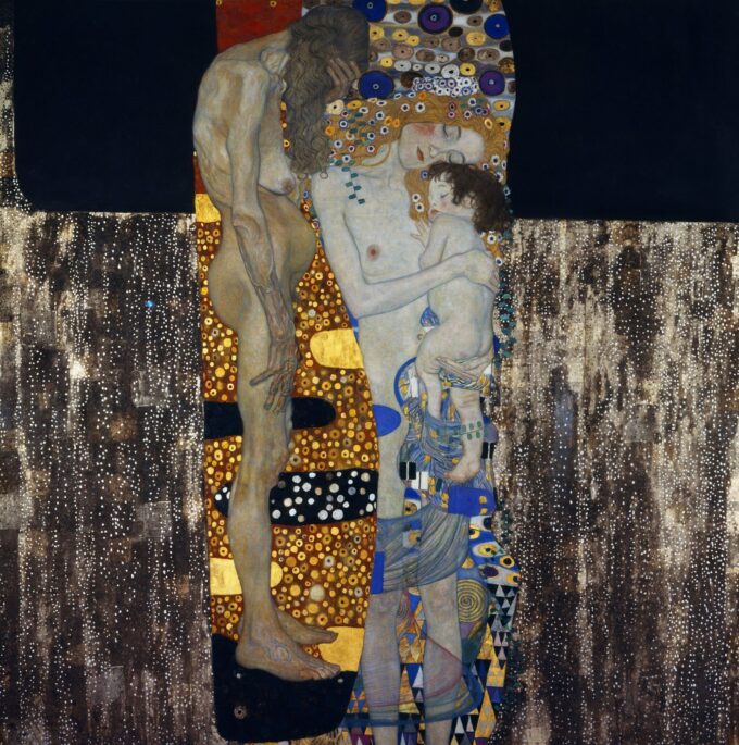 Las tres edades de la mujer – Gustav Klimt Cuadros Populares 70x70