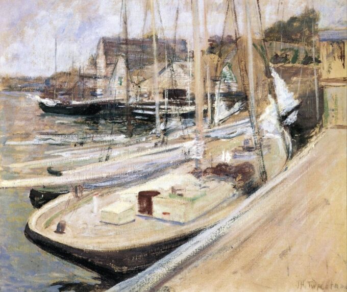 Botes de pesca en Gloucester – John Henry Twachtman John Henry Twachtman