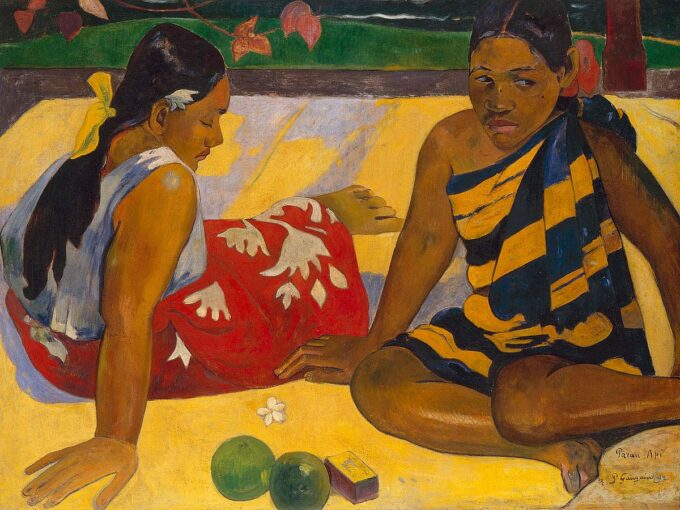 En la playa – Paul Gauguin Paul Gauguin 85x75